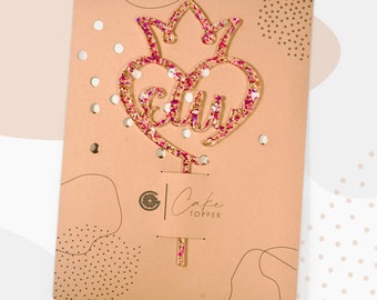 Grapefruit® Cake Topper Prinzessin zum Geburtstag mit Name aus Acryl Personalisiert