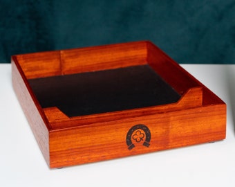 Wenge dice tray dungeons /& dragons or pathfinder great gift for a Critical Role fan or as a valet tray dice box for dnd