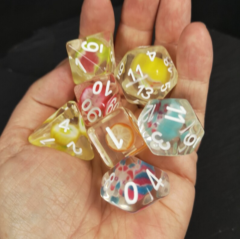 Candy Dice Dnd Dice Set for Dungeons and Dragons or Critical Etsy