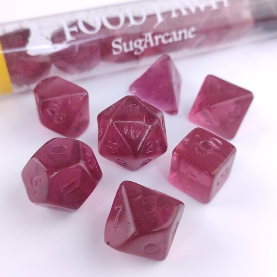 Sugarcane Edible Gummy Dnd Dice Sets for Dungeons and Etsy