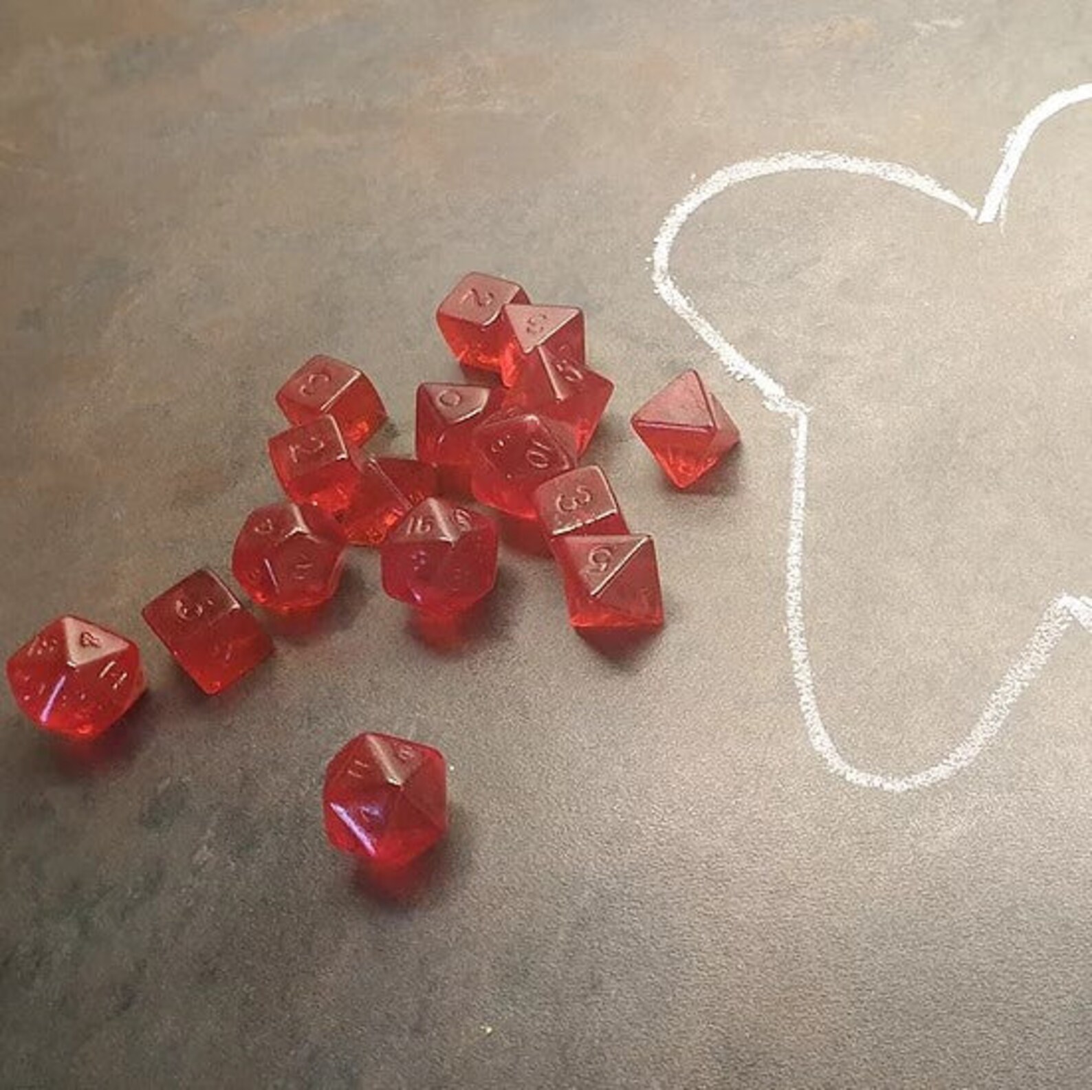 Die Die Die Edible Gummy Dnd Dice Sets for Dungeons and Etsy