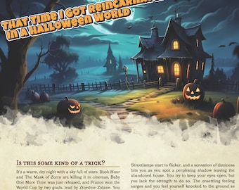 That Time I Reincarnated in a Halloween World - a Digital Download D&D one shot