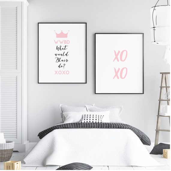 Gossip Girl Inspired Print Set Blair Waldorf Print Xoxo Print