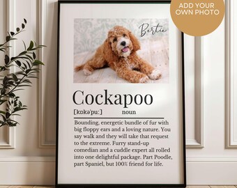 Personalised Photo Cockapoo Definition Print