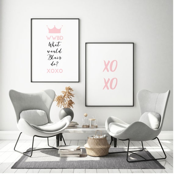 Gossip Girl Inspired Print Set Blair Waldorf Print Xoxo Print