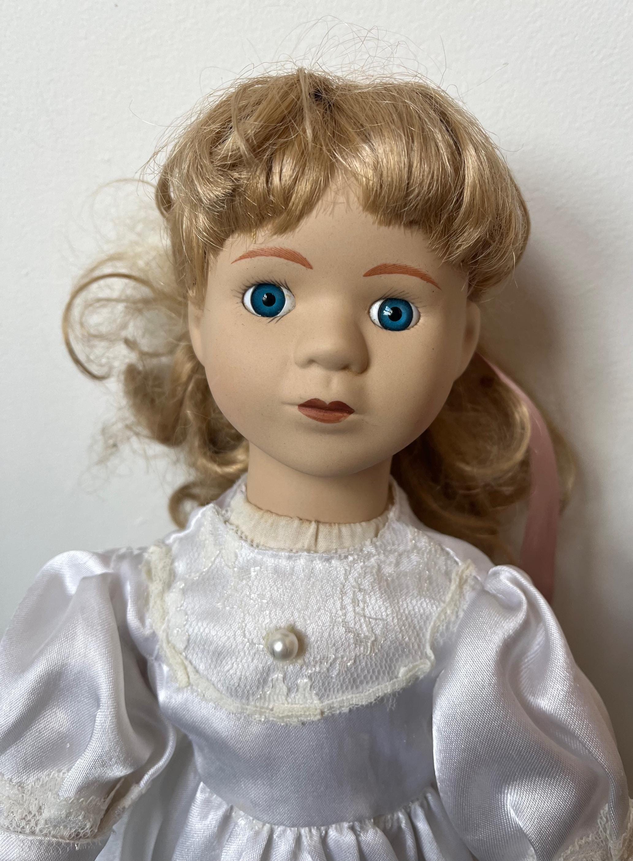 Poupée Ratti italienne vintage des années 1960 - Yeux somnolents, clignotant 52 cm