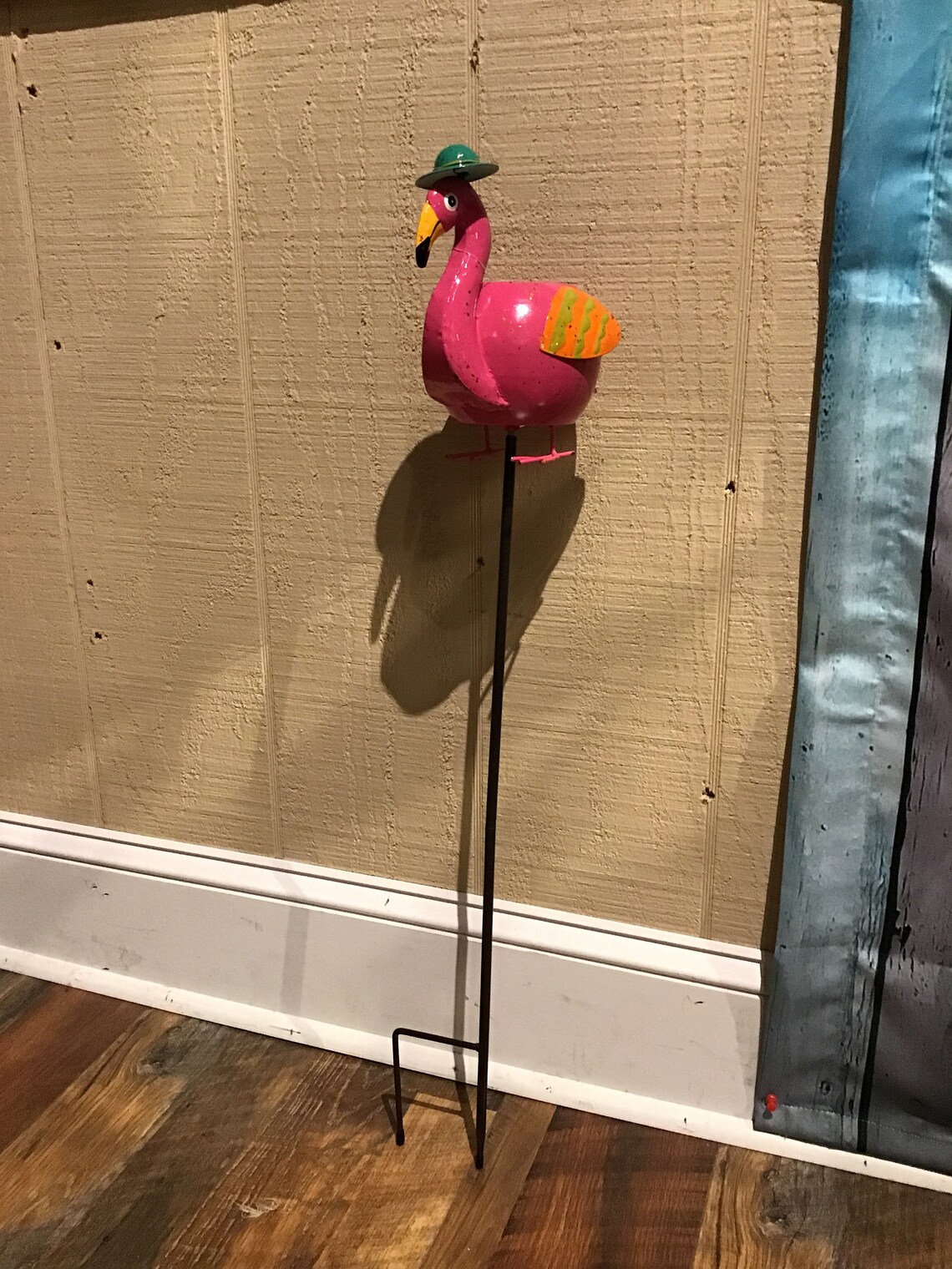 Metal Flamingo Planter Garden Stake/Beverage Holder | Etsy