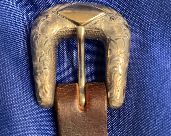 Western Custom Gold and Silver Belt Buckle - Etsy