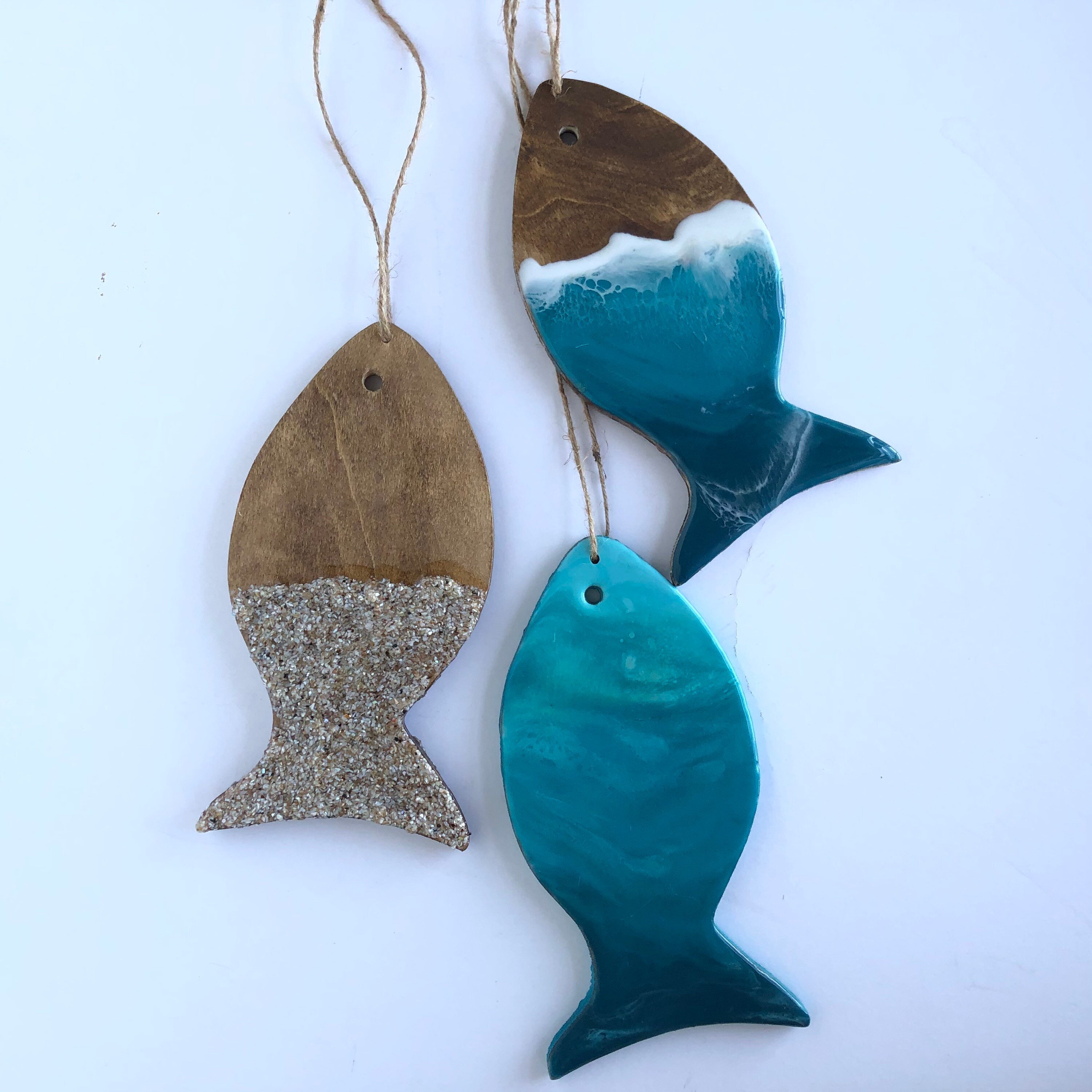 Fish wall hanging resin art wall art beach decor Etsy