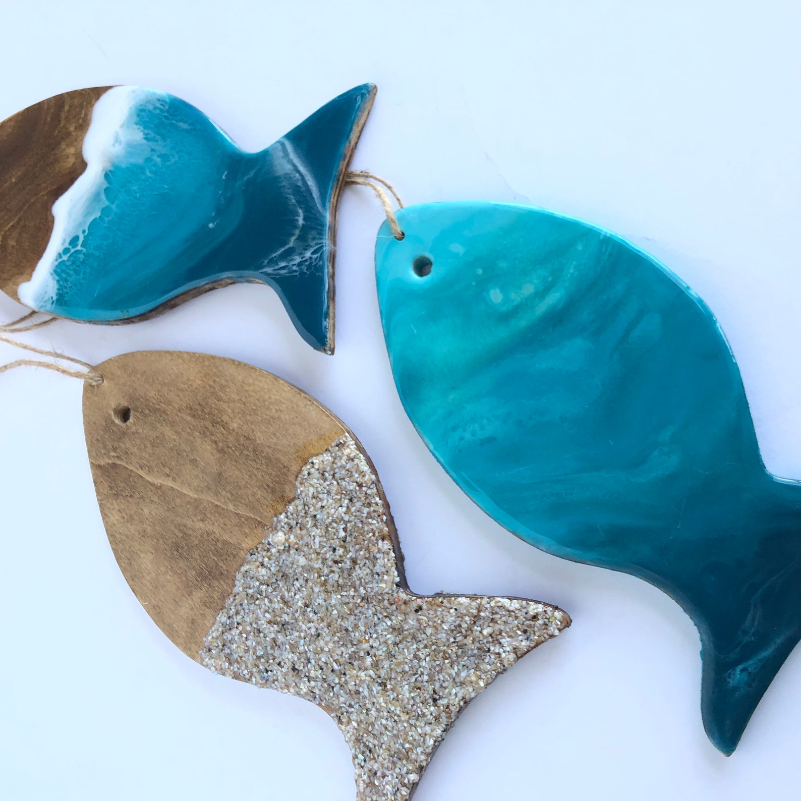 Fish wall hanging resin art wall art beach decor Etsy