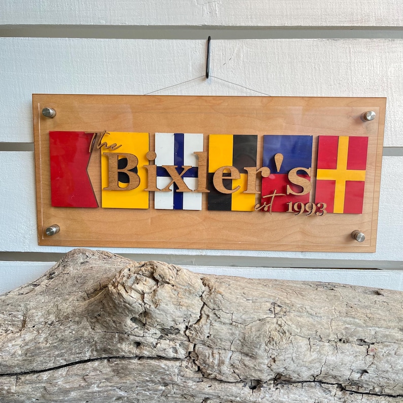 Custom Nautical Wall Decor, Nautical Alphabet, Sailing Decor - Etsy