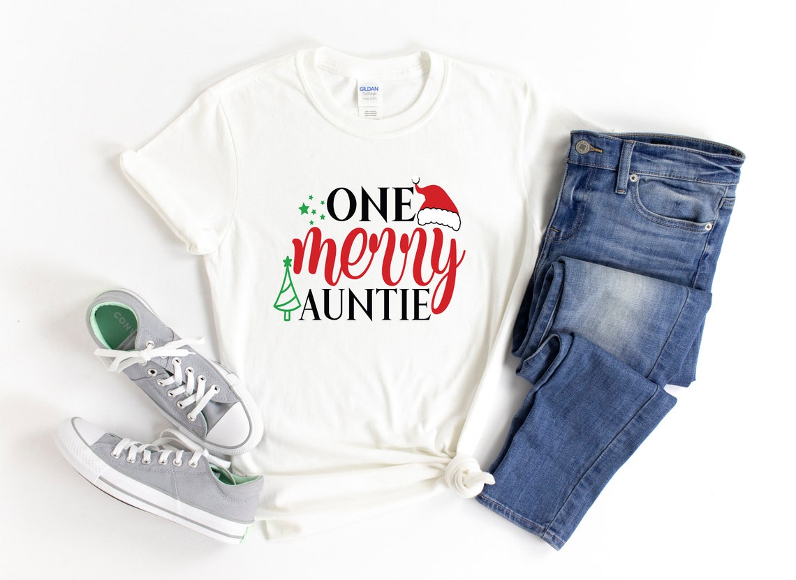 One Merry Auntie Christmas Shirt Gift For Sister Gift For Etsy one-merry-auntie-christmas-shirt-gift-for-sister-gift-for-etsy