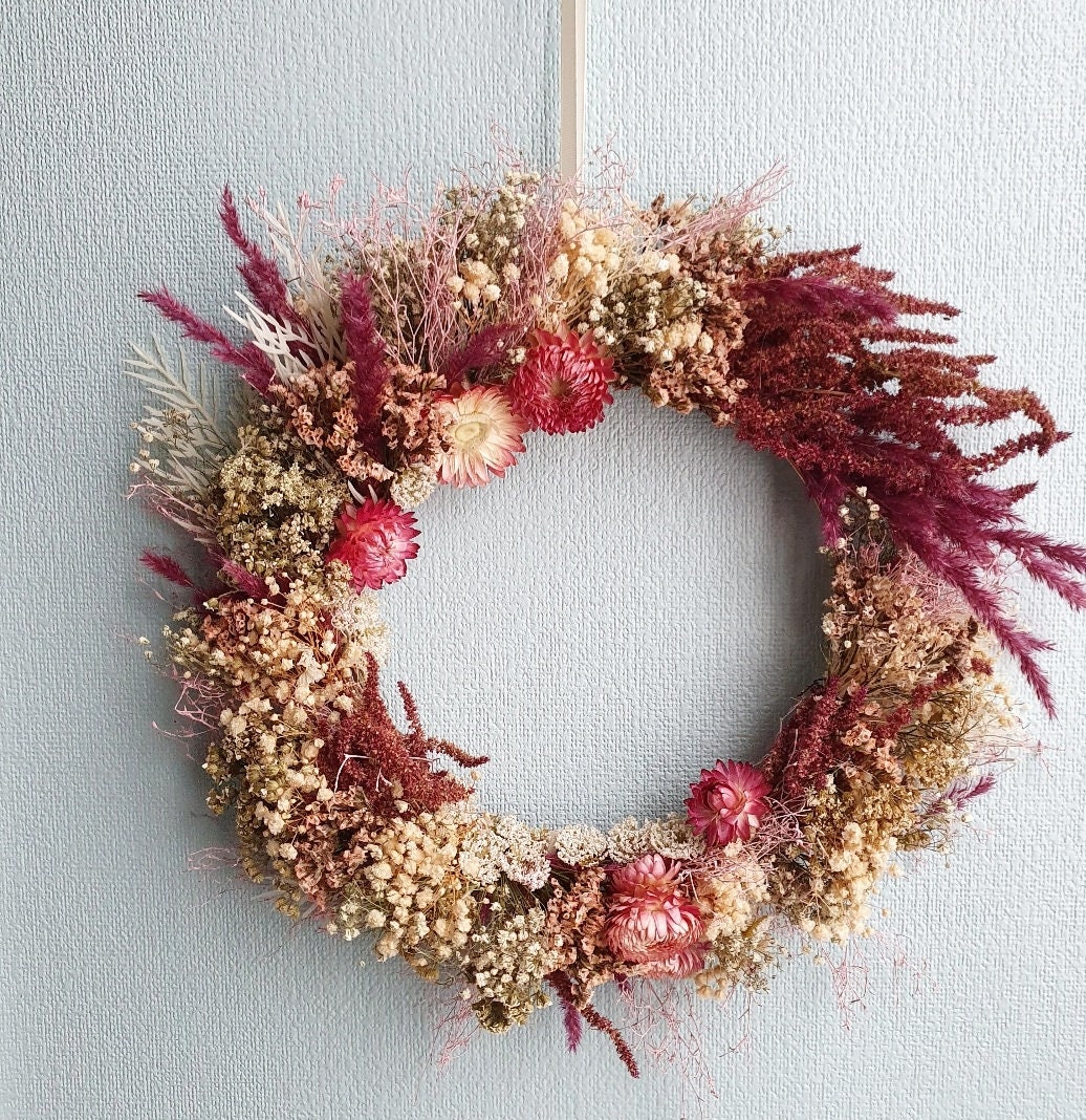 Couronne de Fleurs Séchées Florilège