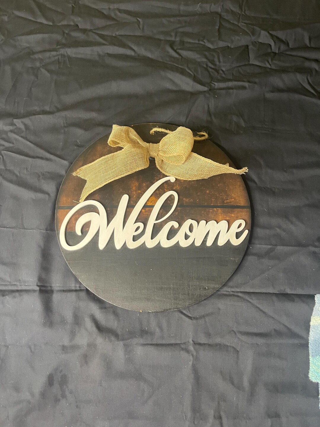 Welcome 12 in Round Door/wall Sign “welcome” - - - Etsy