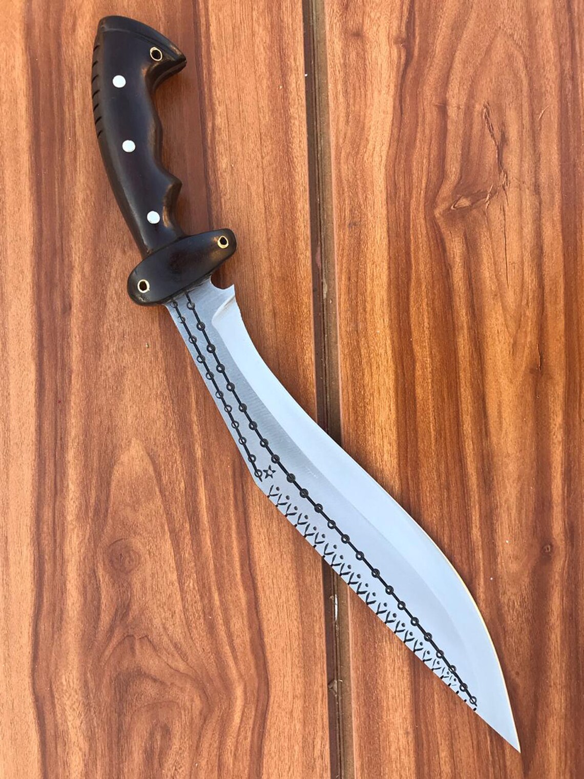 Handmade Using Kukri 12 Inch Custom Blade Kukri Knife Etsy