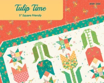 Tulip Time Quilt Pattern by Heather Peterson of Anka's Treasures