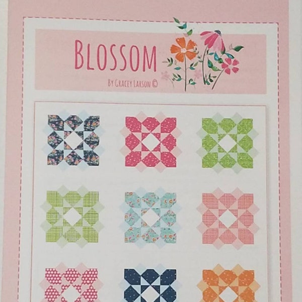 Blossom Quilt Pattern by Gracey Larson