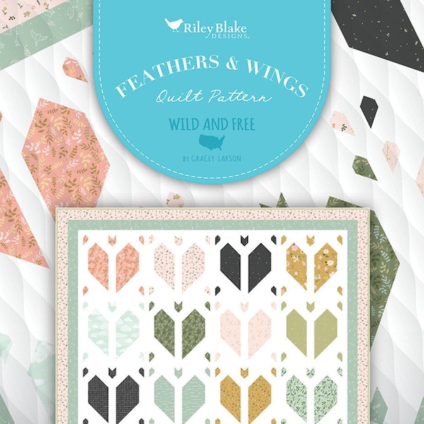 Feathers and Wings Quilt Pattern by Gracey Larson