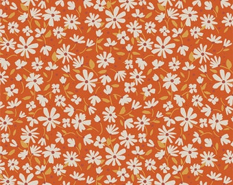 Gloria - Nostalgia Meadow Rust Print - by Maureen Cracknell for Art Gallery Fabrics