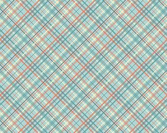 Sunshine and Sweet Tea - Summer Plaid Mint Print - by Amanda Castor of Material Girl Quilts for Riley Blake Designs