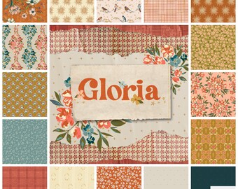 Gloria Collection Fat Quarter or Half Yard Bundle by Muareen Cracknell for Art Gallery Fabrics