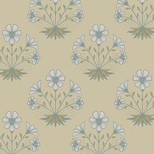 Spring Equinox Collection - Floral Reflection Print - by Katie O&#39;Shea for Art Gallery Fabrics