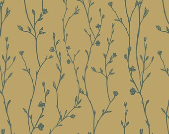 Spring Equinox Collection - Growing Buds Shadow Print - by Katie O'Shea for Art Gallery Fabrics