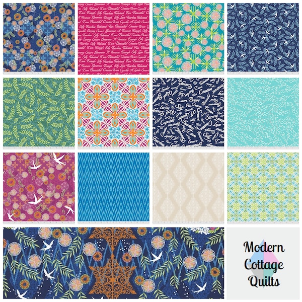 Enchanted Fat Quarter or Half Yards 13 Print Bundle by Valori Wells for FreeSpirit Fabrics