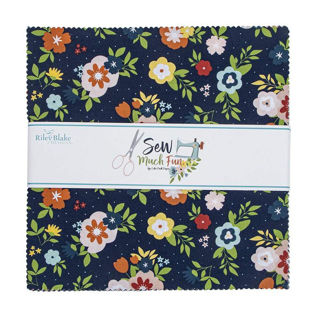 Aazon.co: Echo Park Paper Co. Sew Uch Fun 10" Stacker 42 10-inch