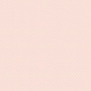 Puede incluir: Un fondo rosa claro con un patrón repetitivo de pequeños puntos blancos espaciados uniformemente. Los puntos, de tamaño uniforme, crean un efecto sutil y texturizado. Adecuado para proyectos de manualidades.
