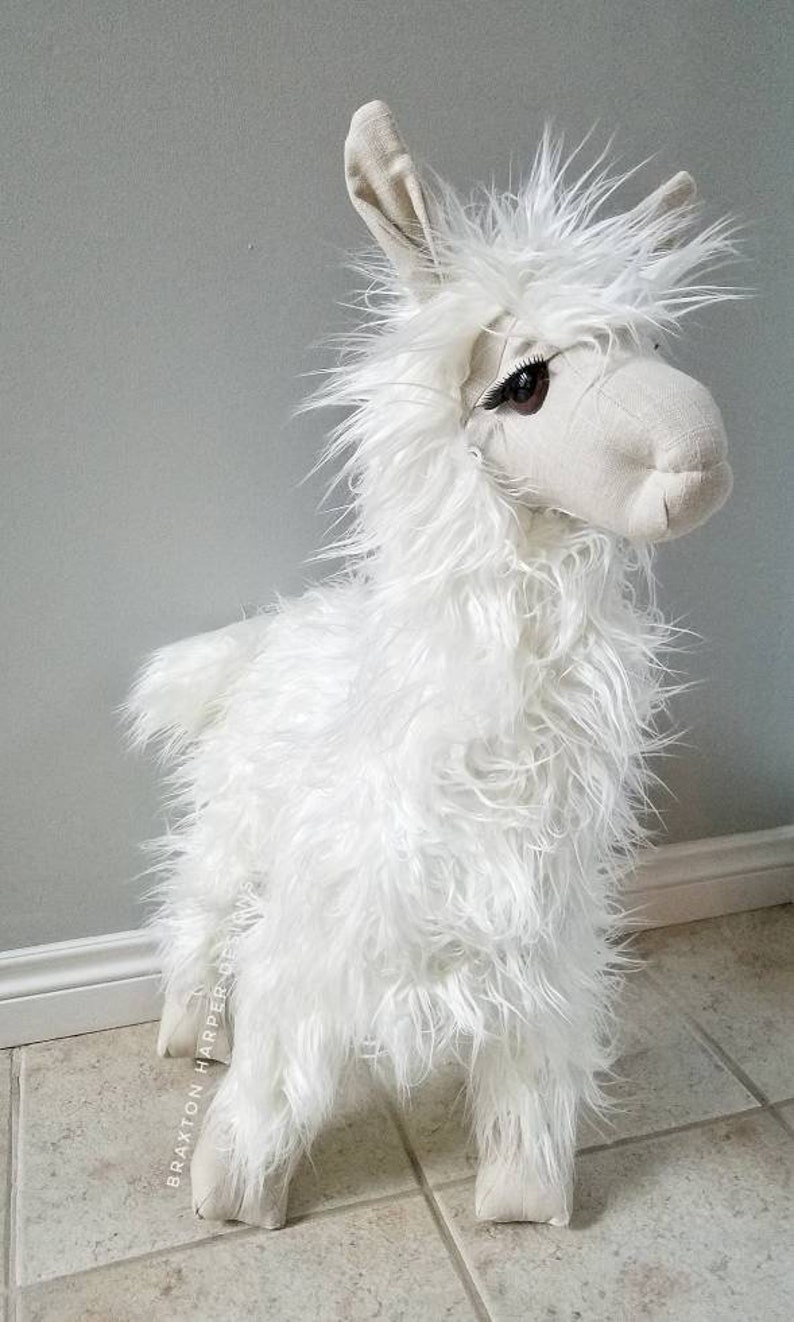 tall stuffed llama