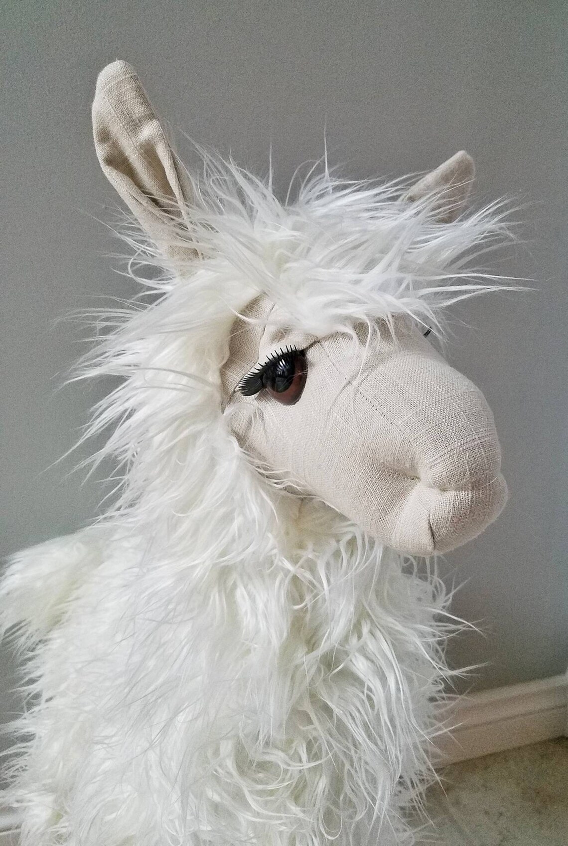 tall stuffed llama
