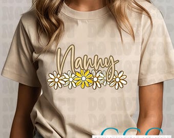 Nanny daisy floral  png