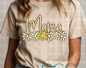 Mama daisy floral  png