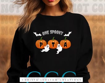 Spooky PTA Halloween PNG: Kürbis Geist Design (Digitaler Download)