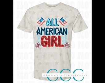All American Girl 4th of July  png