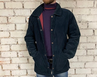 Chaqueta de terciopelo Marlboro vintage: estilo invernal clásico de los 90