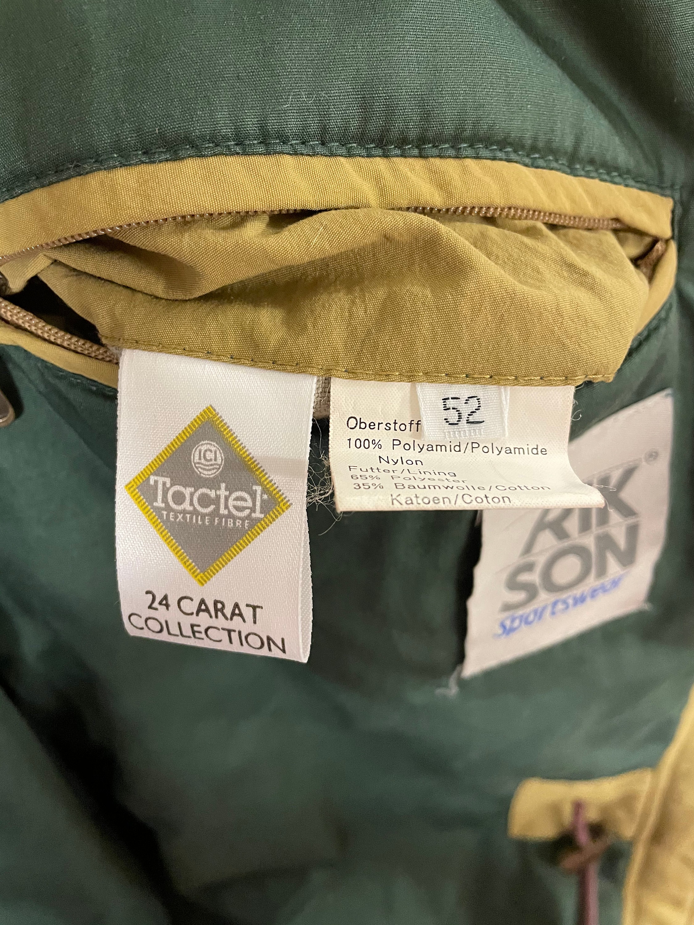 Vintage 90s Khaki Winter Jacket Men's Oversized L - Etsy