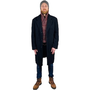 Winter Men's Coat, Westbury Men's Coat, Wool Coat, Vintage Coat, Middle Length Coat, Dark Grey Color Coat, Classic Overcoat, Formal Event