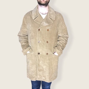 Theo winter jacket / Warm Coat / Suede Winter Jacket / Long Winter Jacket / Winter Parka / Men&#39;s Warm Jacket / Beige Jacket / Vintage Parka