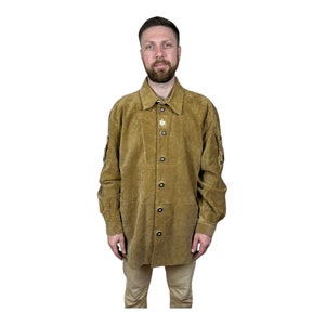 Ropa Oktoberfest / Traje Oktoberfest / Chaqueta bávara / Ropa tradicional alemana / Chaqueta de ante Hombres / Chaqueta de camisa de ante