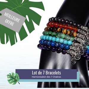 Lot Of 7 Chakras Harmonization Bracelets Etsy Lot Of 7 Chakras Harmonization Bracelets Etsy
