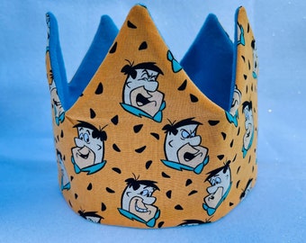 The Flintstones crown / The Flintstones birthday party / The Flintstones personalized crown / Birthday party Hat / Custom Crown