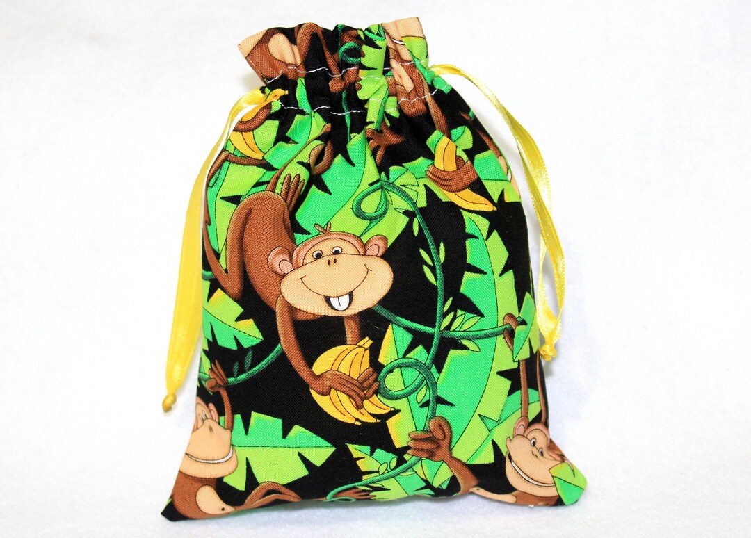 Set of 6 / Monkey Favor Bags Set of 6 / Monkey Goodie Bags / Etsy