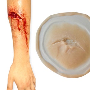 Curved Cut - Silicone Prosthetic - Wounds - Gore