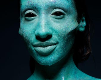 creature cheekbones and horns - fantasy - cosplay