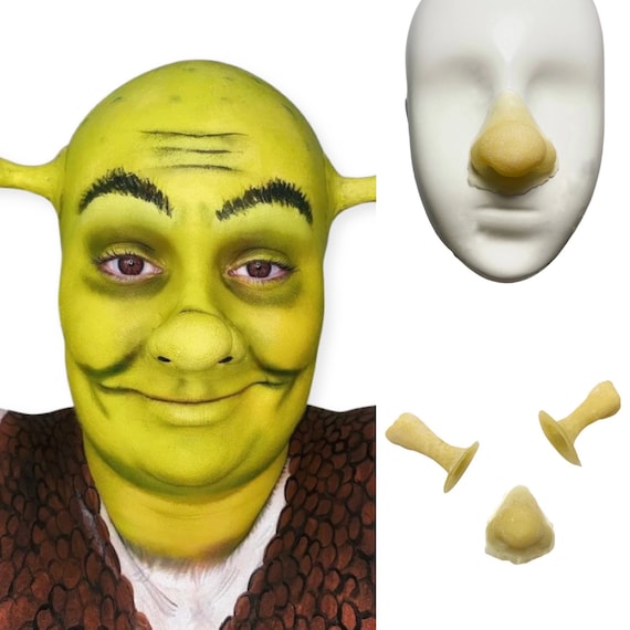 Shrek Nose and Ears Prosthetics Liquid Latex Character Prosthetics Cosplay  SFX Makeup Shrek Character -  Hong Kong