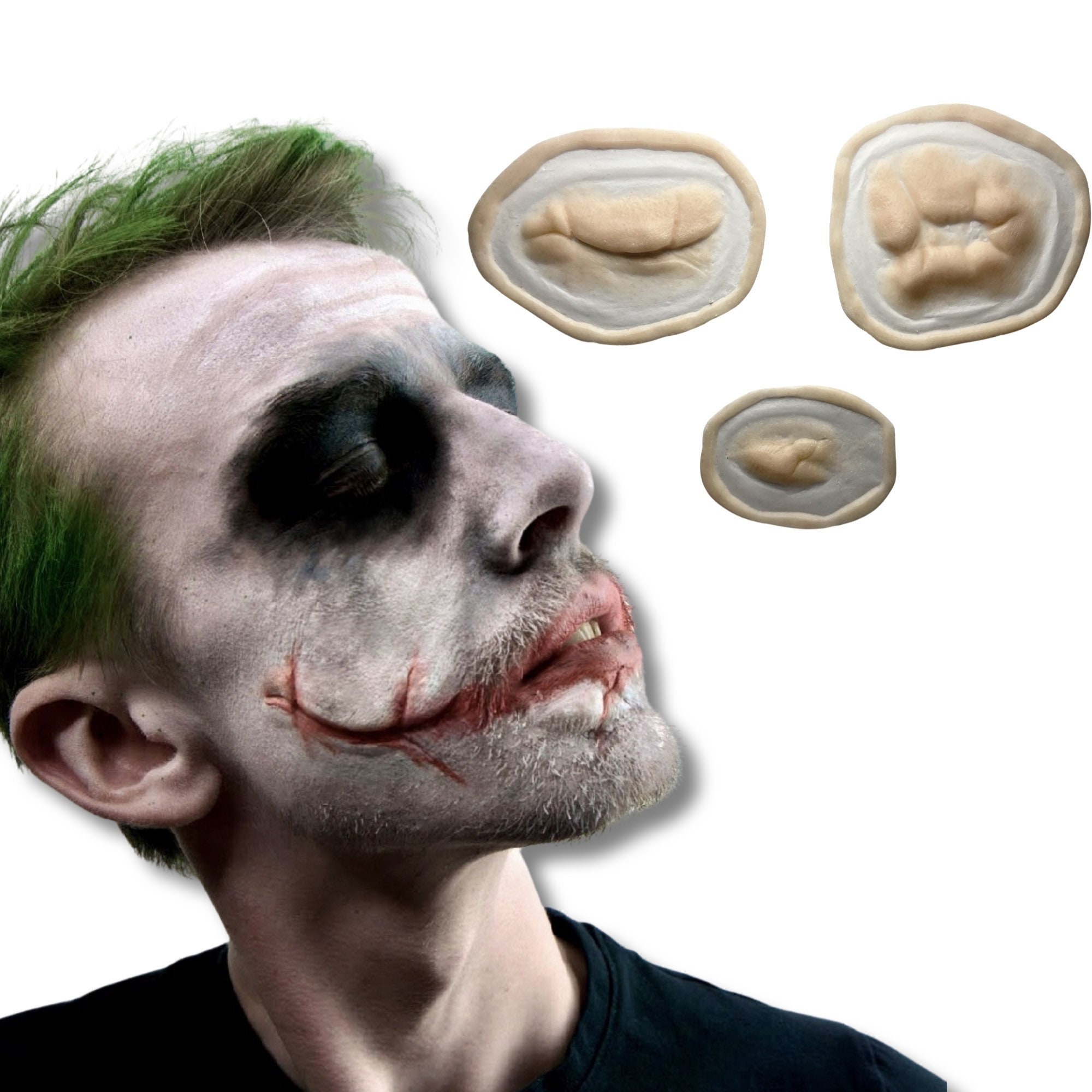Joker Heath Ledger Scar Prosthetics / Laceration / Wound / - Etsy