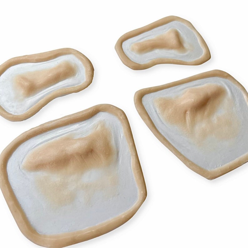 Set de prótesis de silicona para zombis - Maquillaje de efectos especiales para Halloween imagen 7