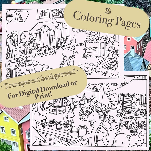 Digital Cozy Coloring Pages (More Coming Soon!)